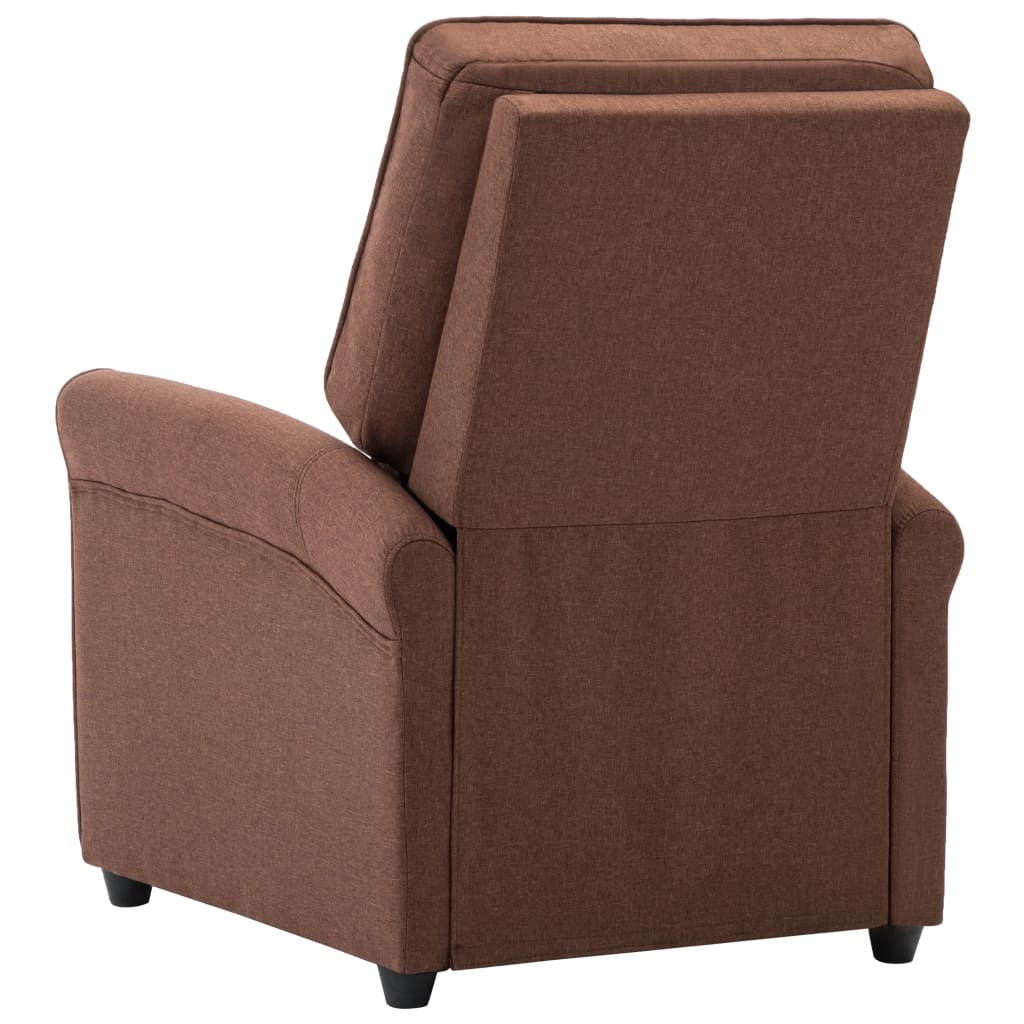 Massagesessel Braun Stoff