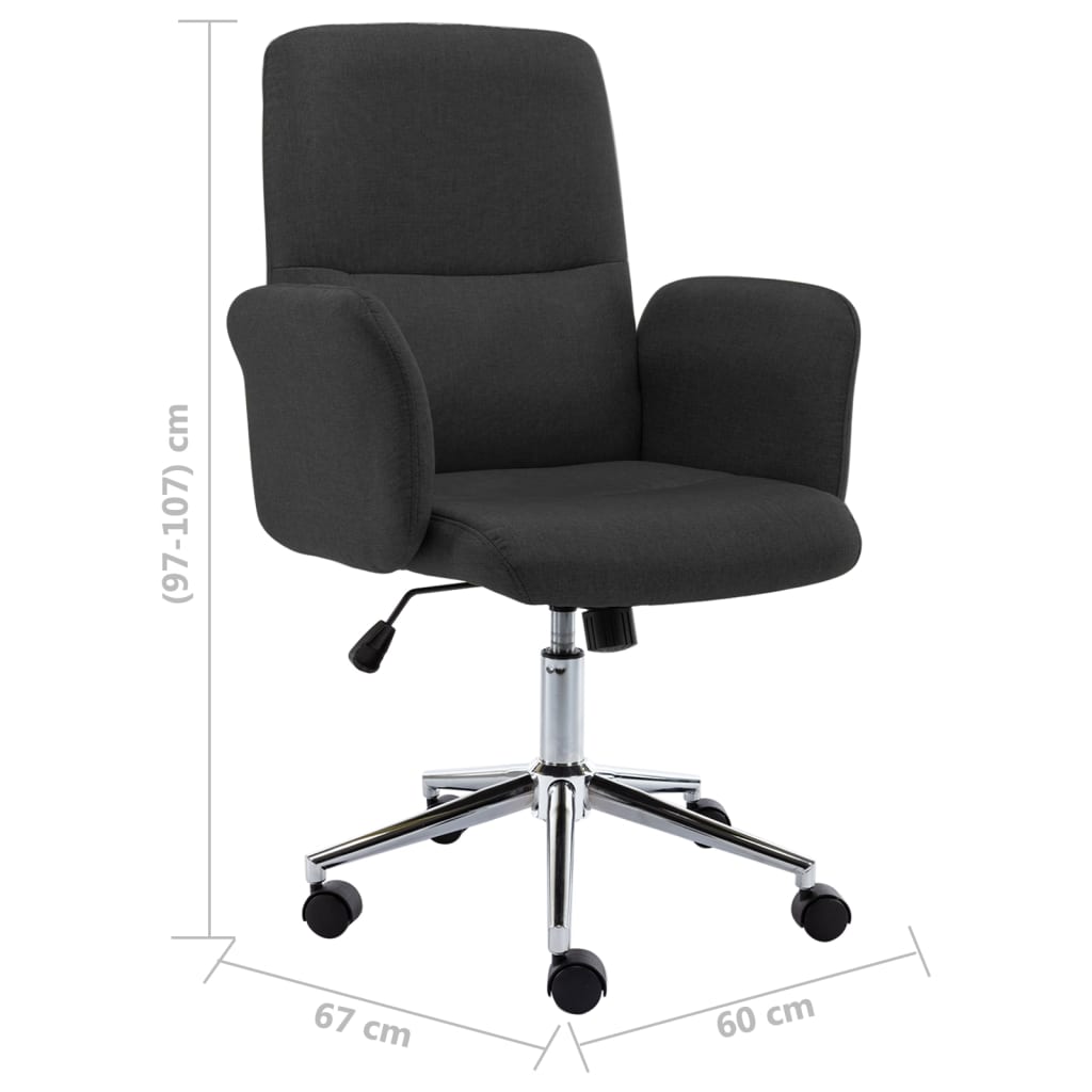 Bürostuhl Schwarz Stoff