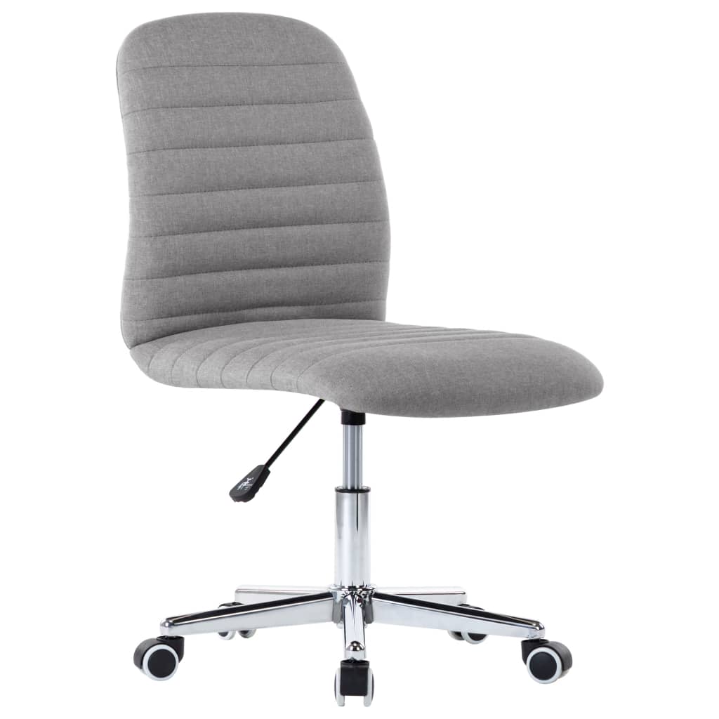 Dining chairs 2 pcs. Light grey fabric