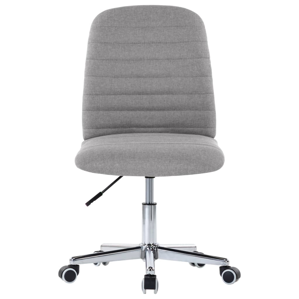 Dining chairs 2 pcs. Light grey fabric