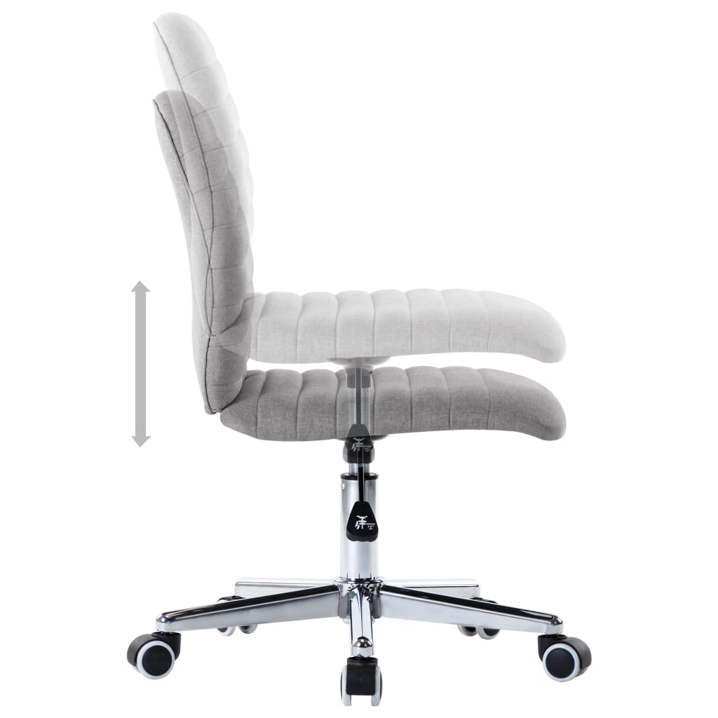 Dining chairs 2 pcs. Light grey fabric