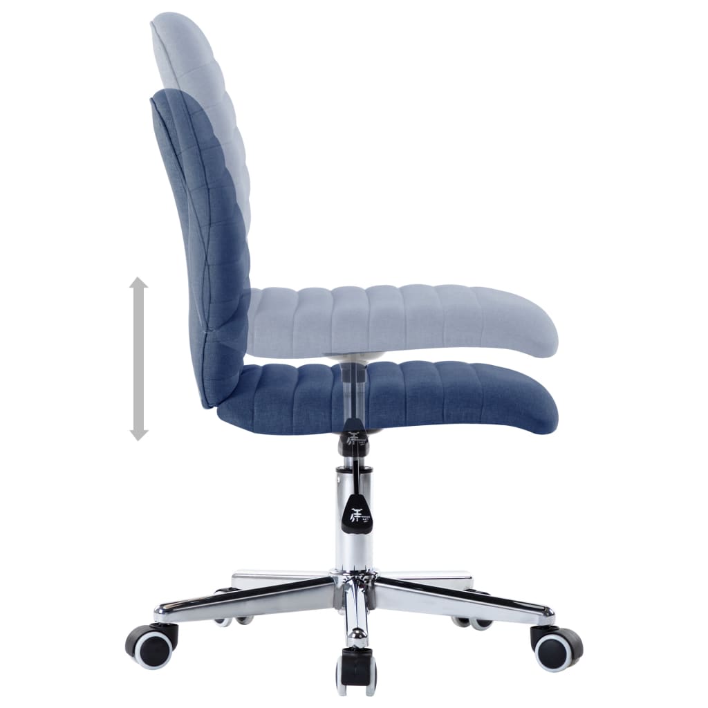 Dining chairs 2 pcs. Blue fabric
