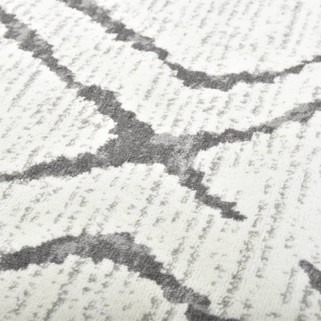 Teppich Creme und Grau 80 x 150 cm PP
