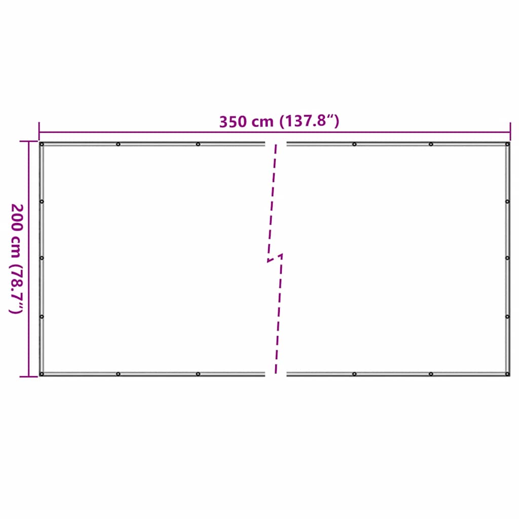 Anhängernetz HDPE 2x3,5 m Schwarz