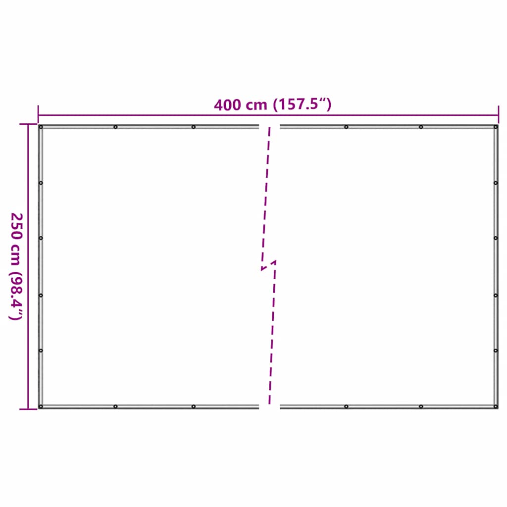 Anhängernetz HDPE 2,5x4 m Schwarz
