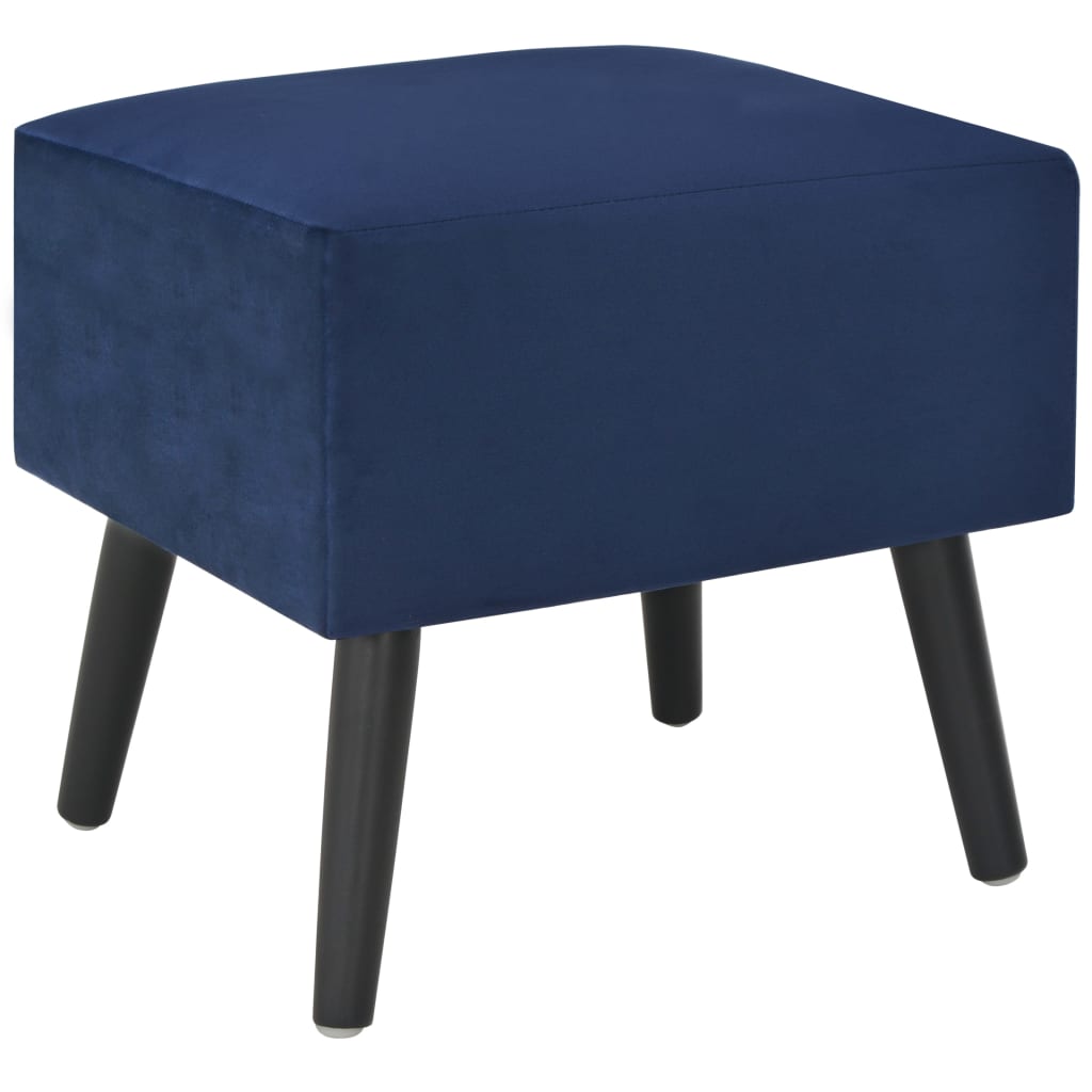Bedside tables 2 pcs. Blue 40 x 35 x 40 cm Velvet