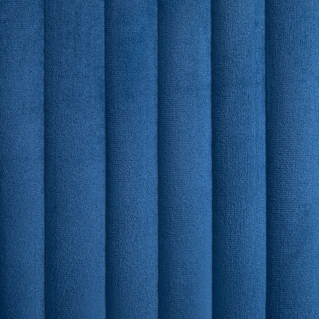 Dining chairs 2 pcs. Blue velvet