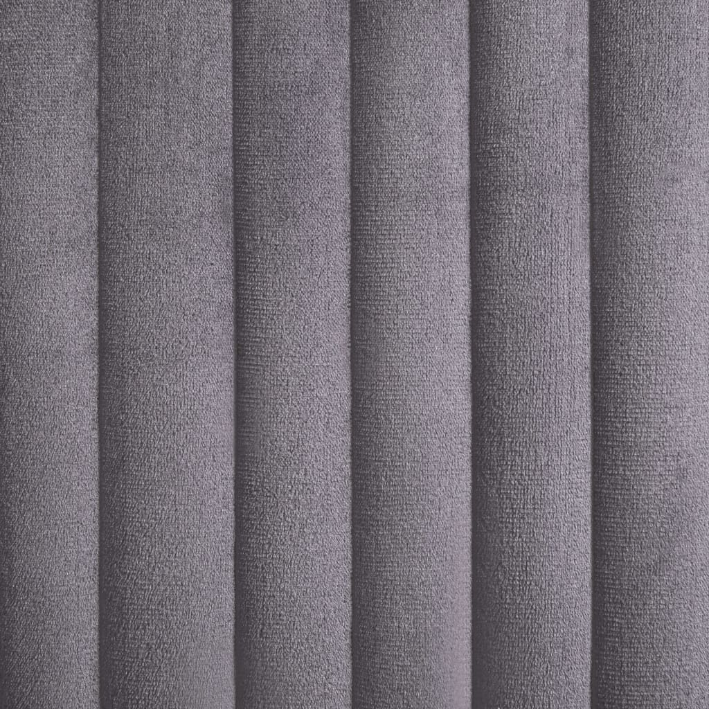 Dining chairs 2 pcs. Grey velvet