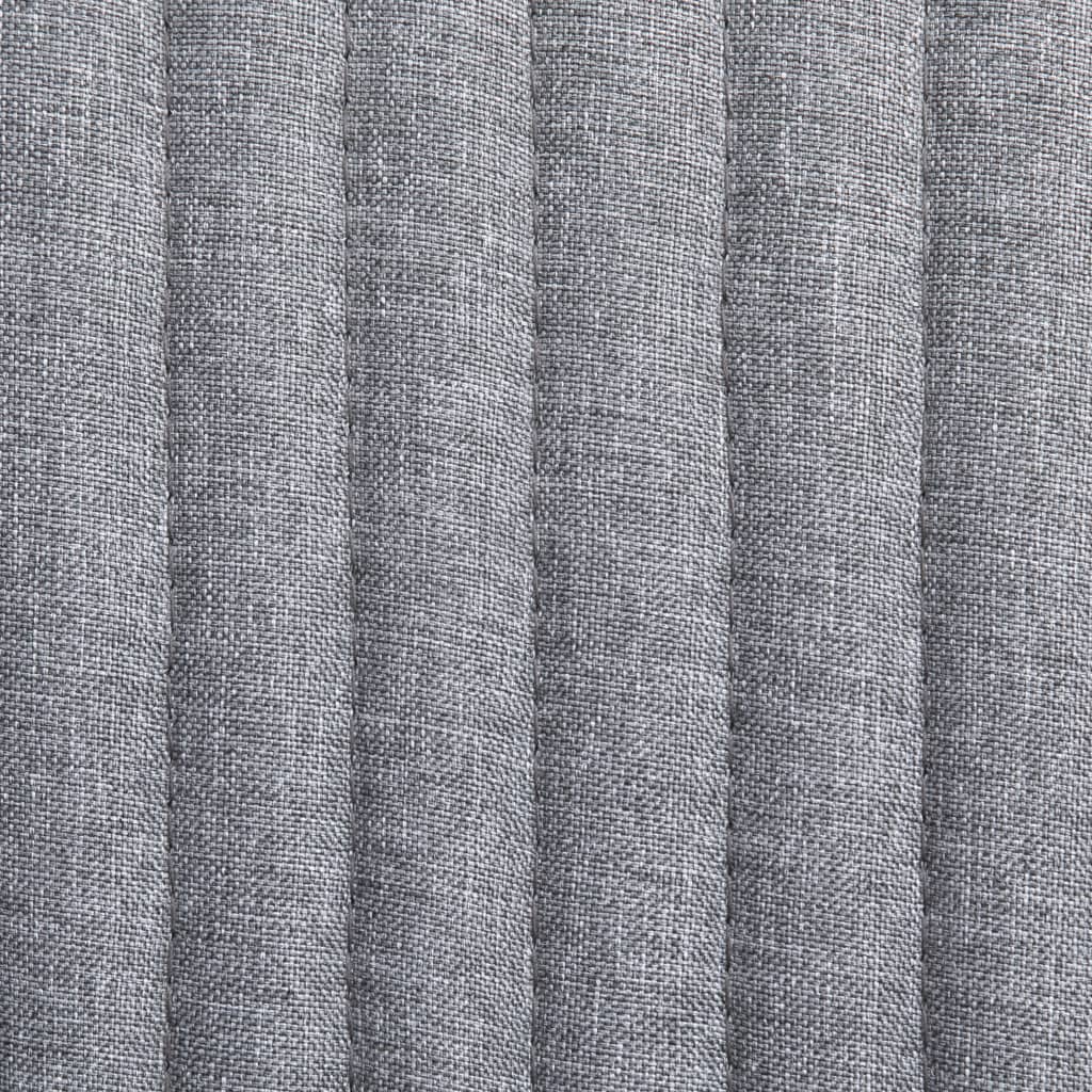 Dining chairs 2 pcs. Light grey fabric