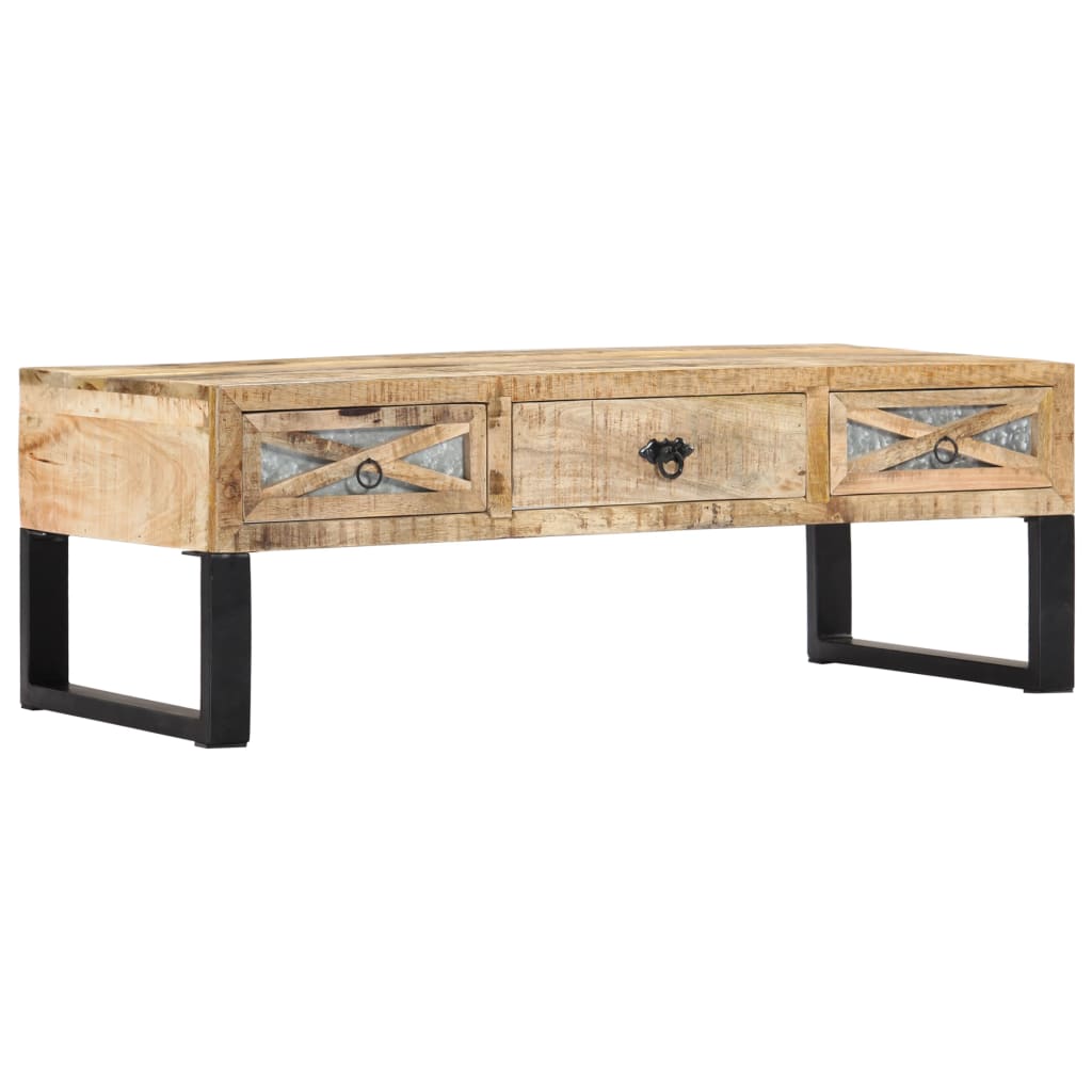 Coffee table 110 x 50 x 38 cm solid mango wood