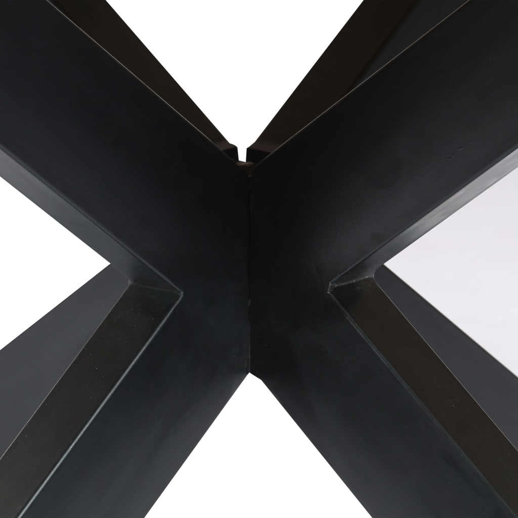 Table à manger ronde 150×76 cm en bois de manguier massif