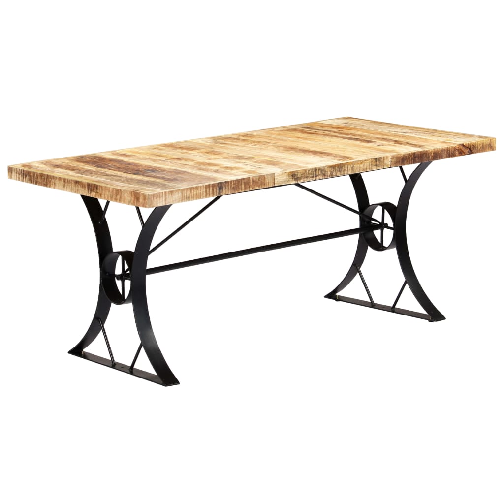 Table à manger 180×90×76 cm en bois de manguier massif