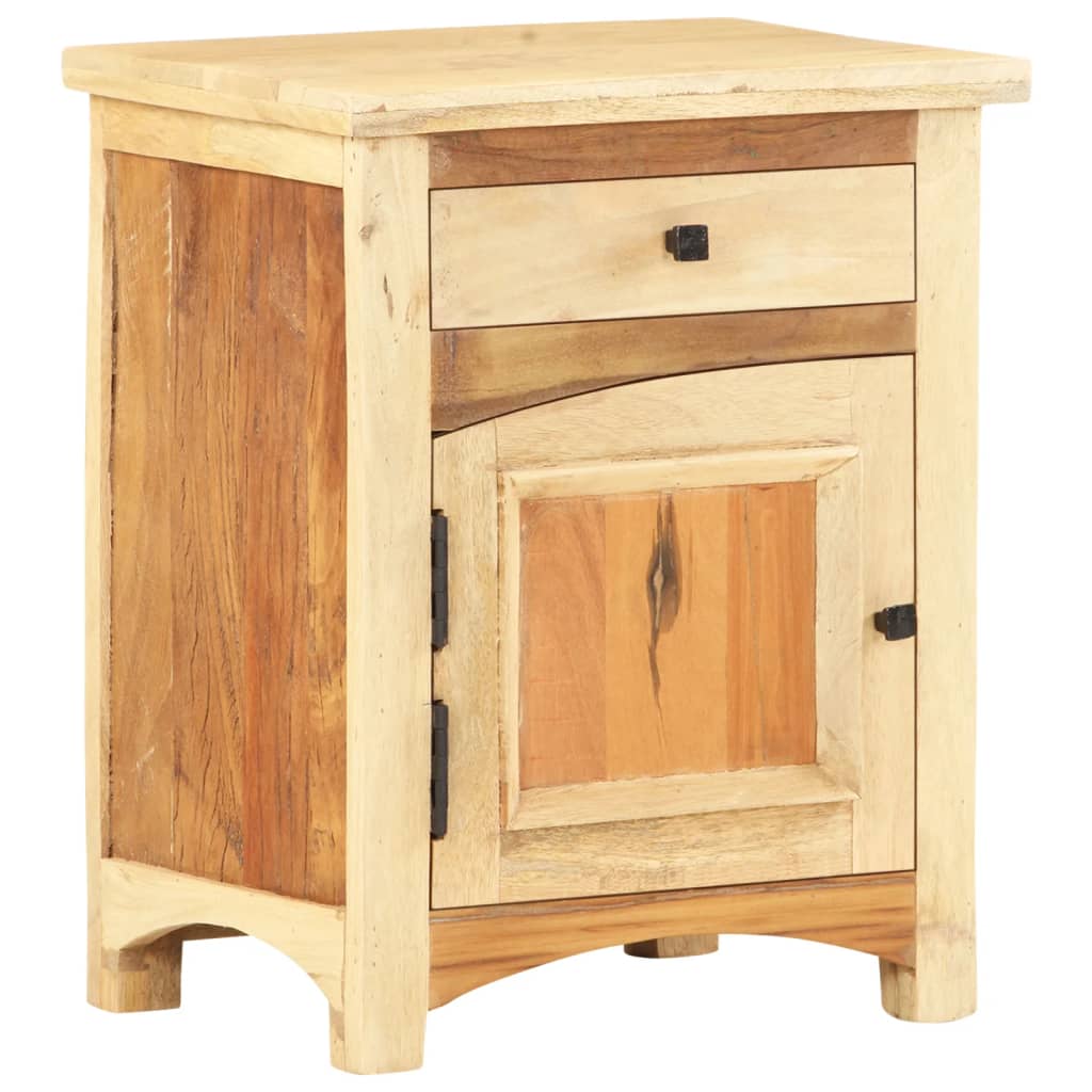 Nachttisch 40x30x50 cm Massives Altholz