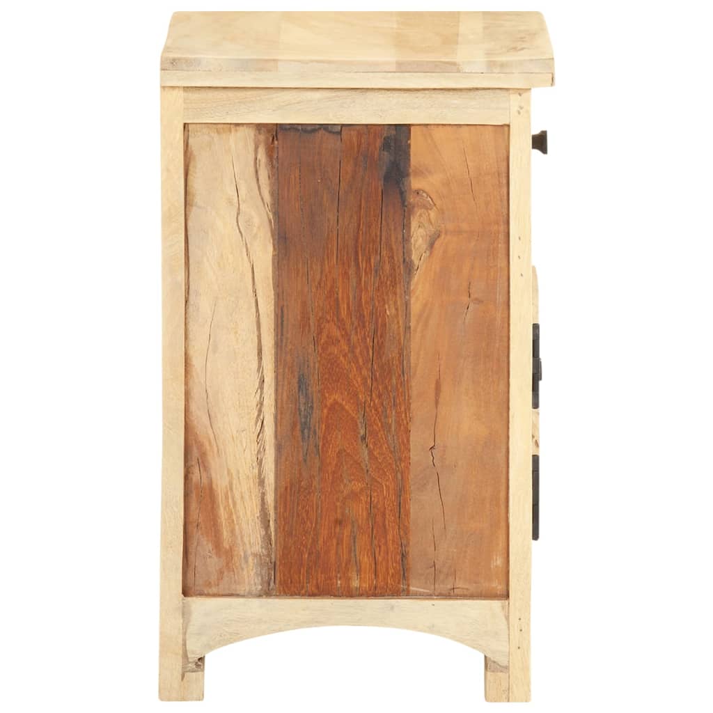 Nachttisch 40x30x50 cm Massives Altholz