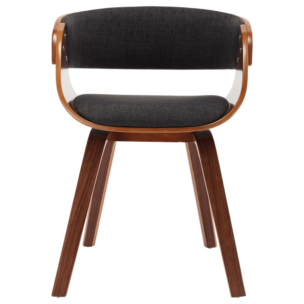 Dining chair grey bentwood and fabric