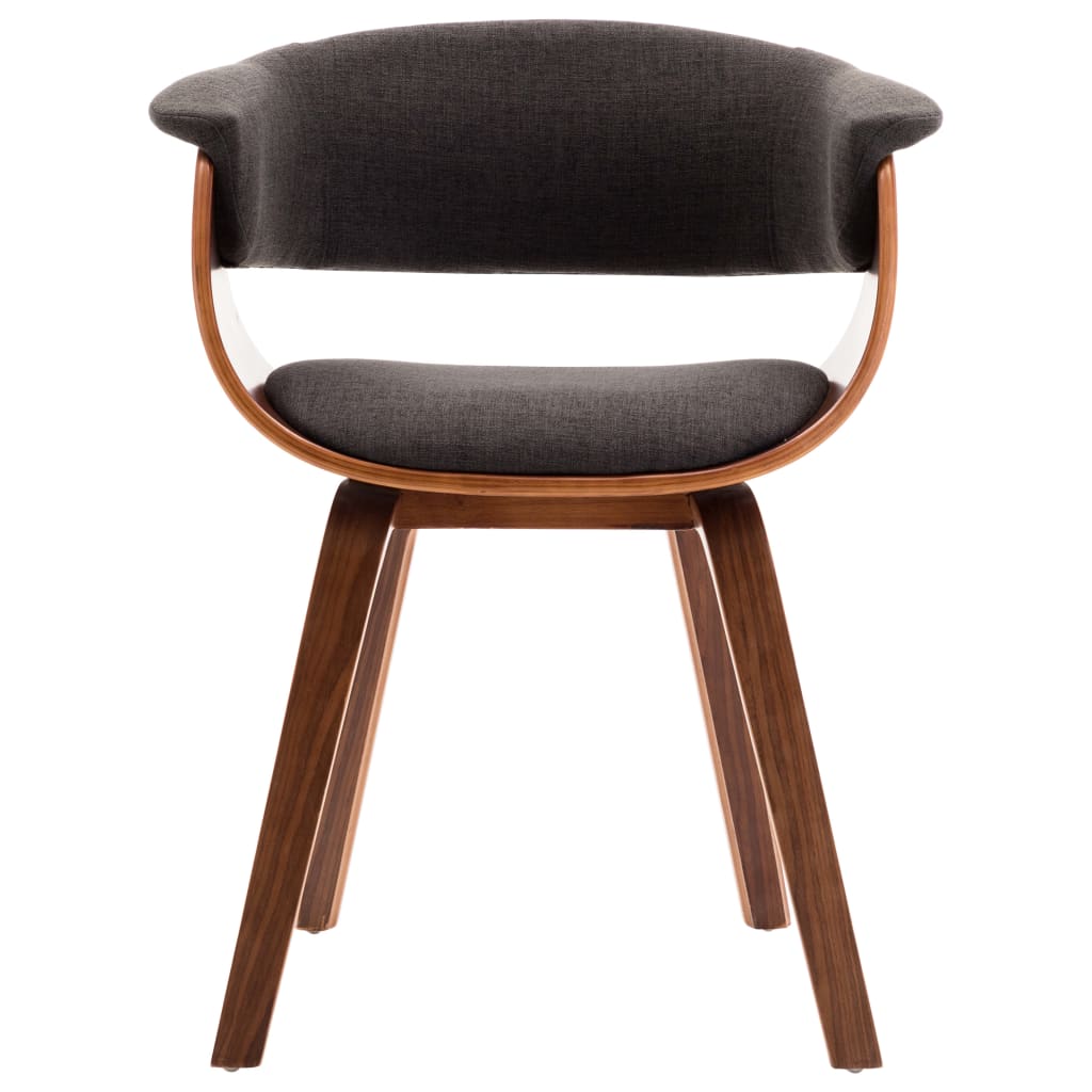 Dining chair grey bentwood and fabric