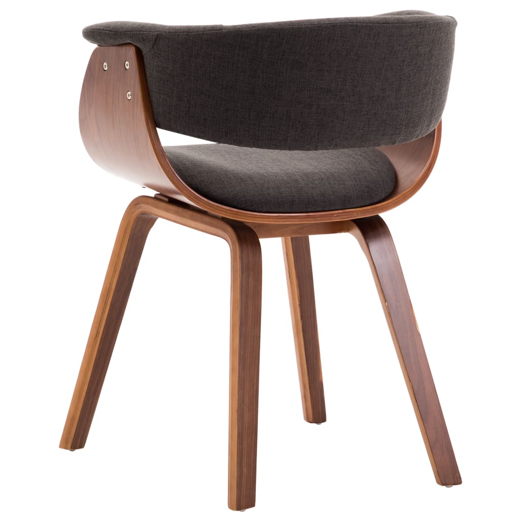 Dining chair grey bentwood and fabric