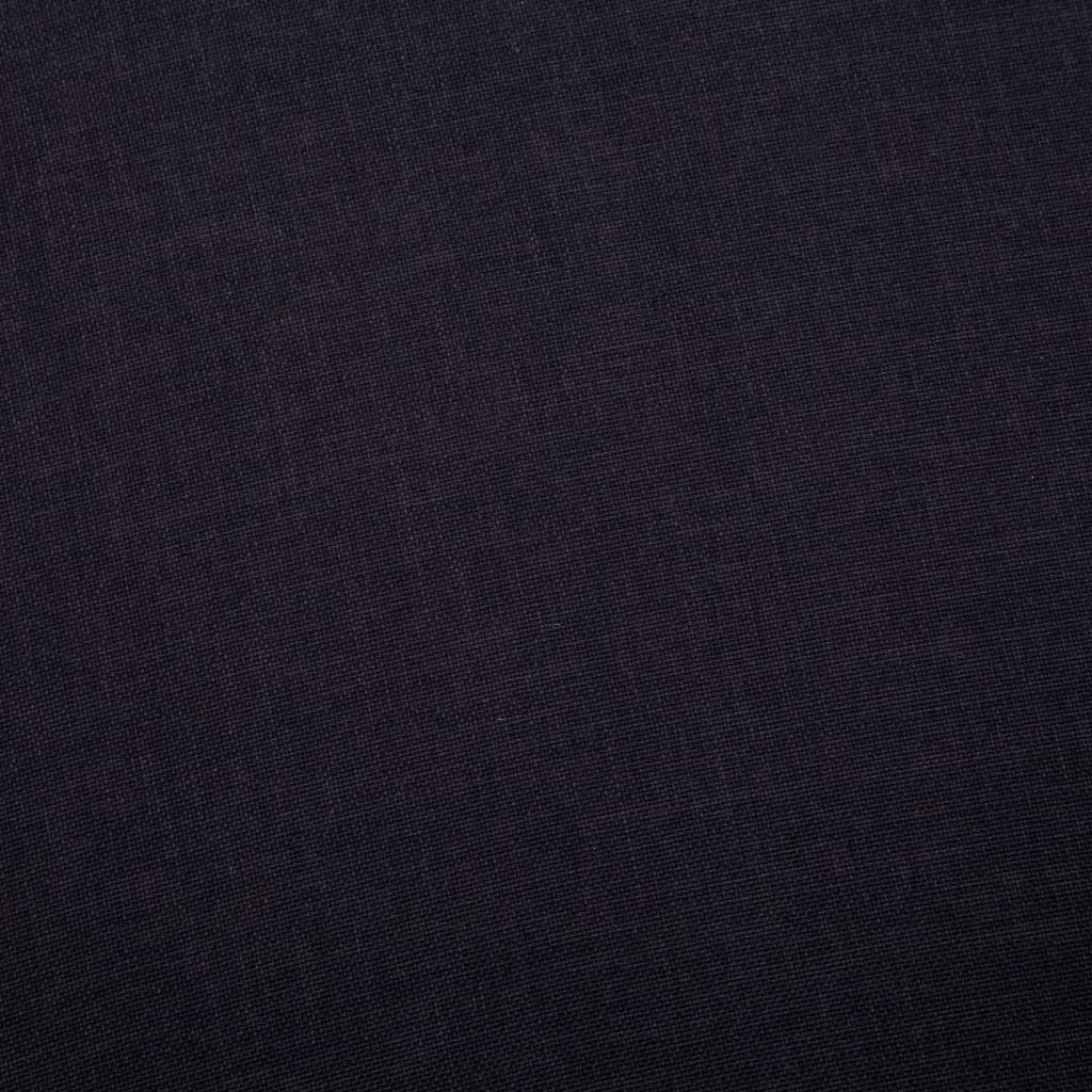 Ensemble de canapé 2 pièces en tissu noir