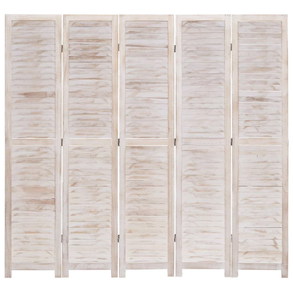 5-tlg. Raumteiler 175×165 cm Holz