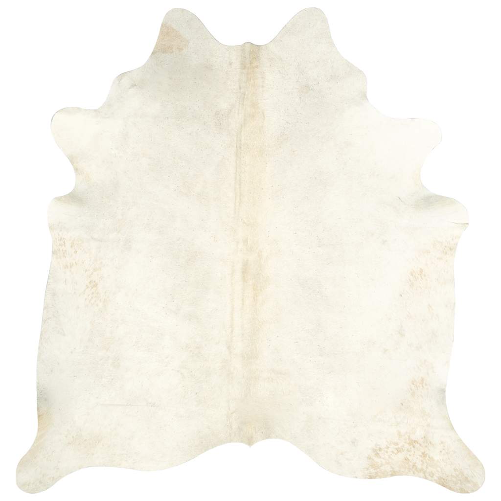 Teppich Echtes Rindsleder 150×170 cm Beige
