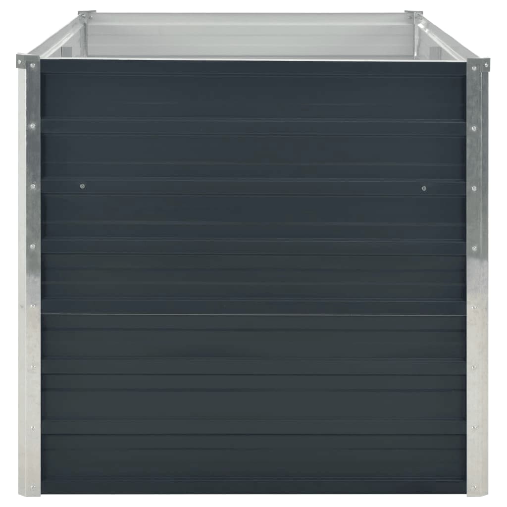 Raised Bed Anthracite 160 x 80 x 77 cm Galvanized Steel