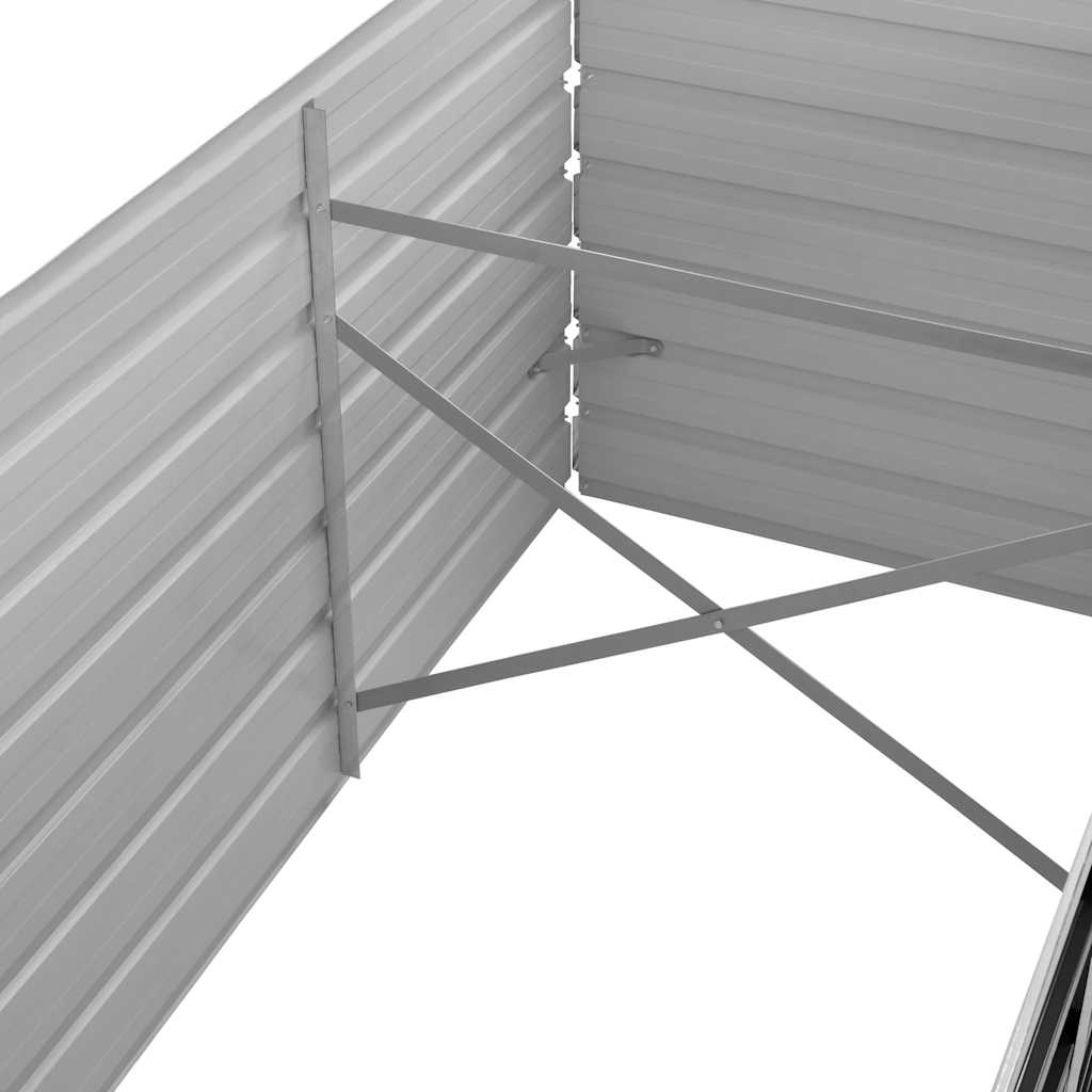 Garden Raised Bed Anthracite 240 x 80 x 77 cm Galvanized Steel