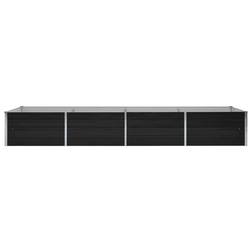 Garden Raised Bed Anthracite 320 x 80 x 45 cm Galvanized Steel