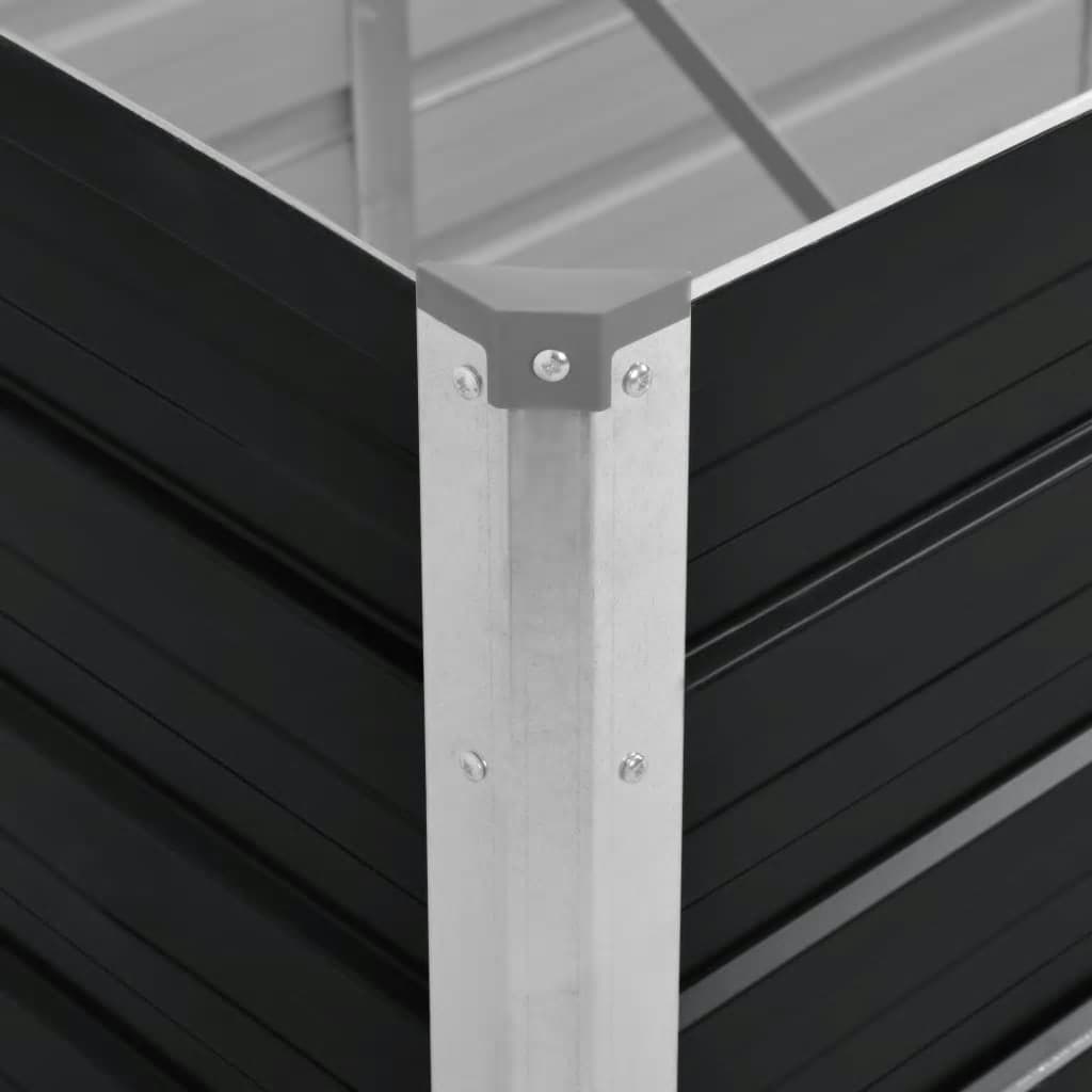 Garden Raised Bed Anthracite 160 x 40 x 45 cm Galvanized Steel