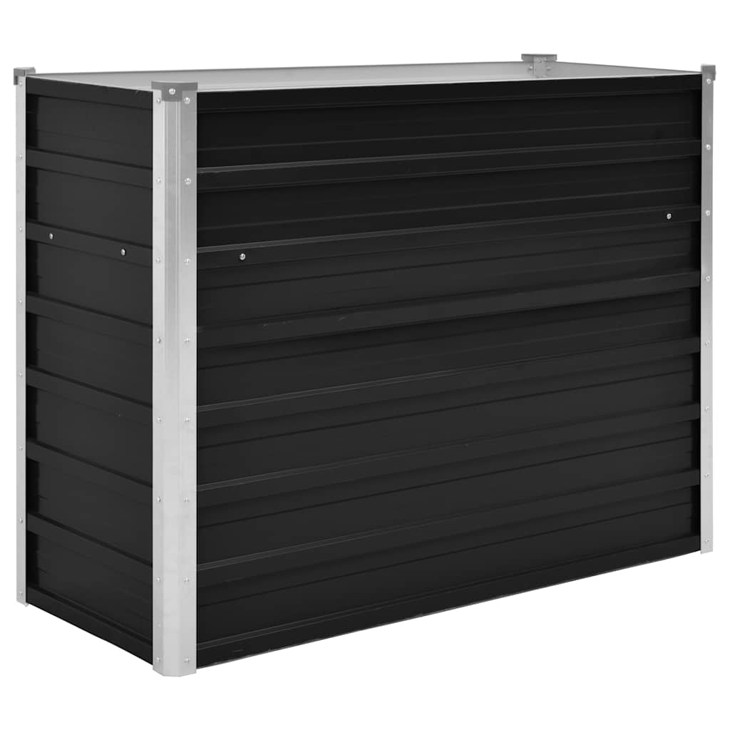 Garden Raised Bed Anthracite 100 x 40 x 77 cm Galvanized Steel