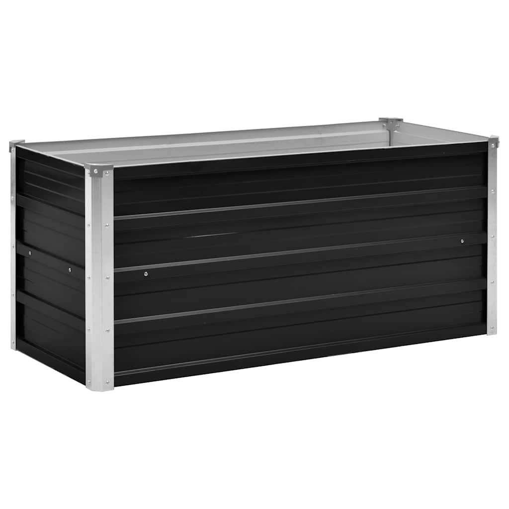 Garden Raised Bed Anthracite 100 x 40 x 45 cm Galvanized Steel