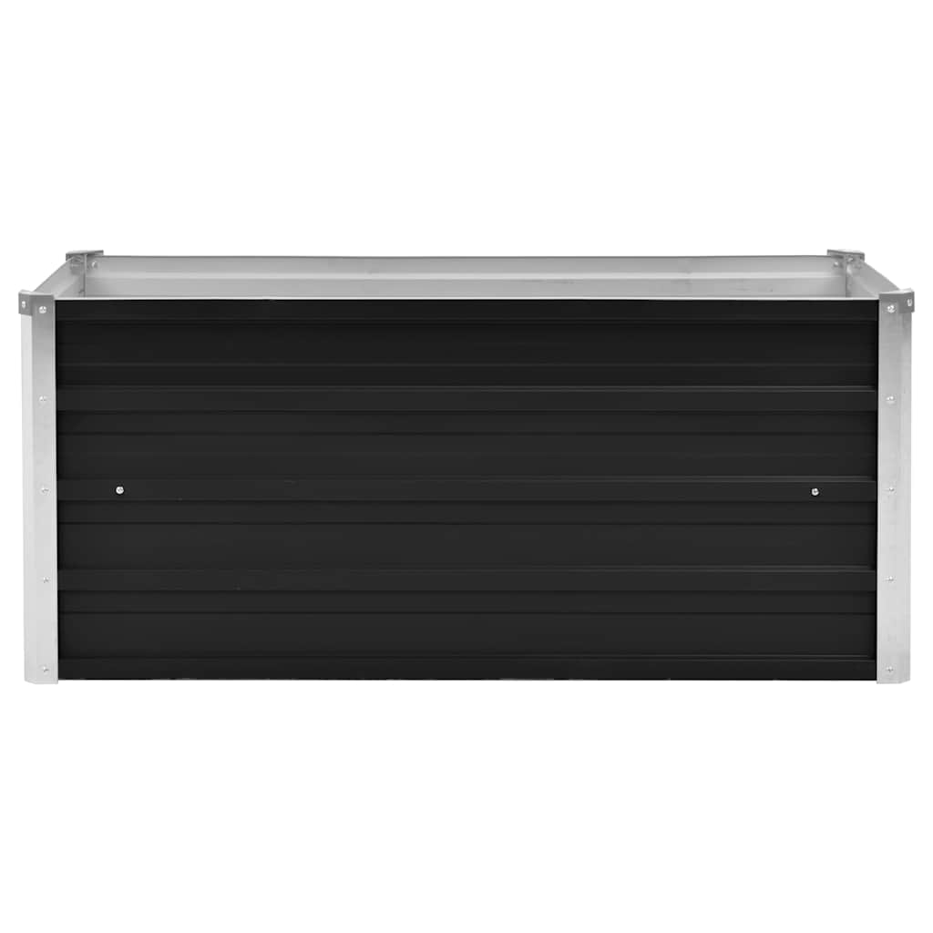 Garden Raised Bed Anthracite 100 x 40 x 45 cm Galvanized Steel