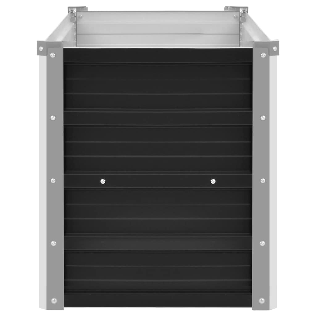 Garden Raised Bed Anthracite 100 x 40 x 45 cm Galvanized Steel