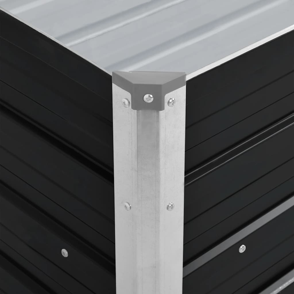 Garden Raised Bed Anthracite 100 x 40 x 45 cm Galvanized Steel