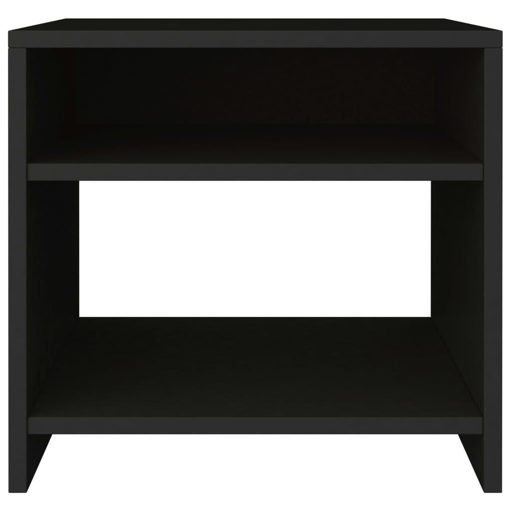 Tables de chevet 2 pcs. Noir 40x30x40 cm en bois