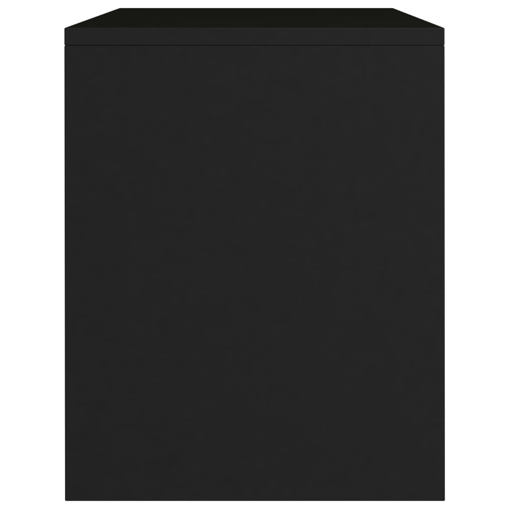 Tables de chevet 2 pcs. Noir 40x30x40 cm en bois