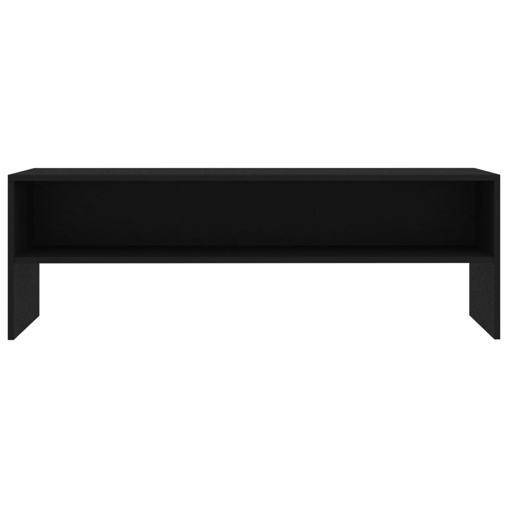 Meuble TV noir 120x40x40 cm en bois