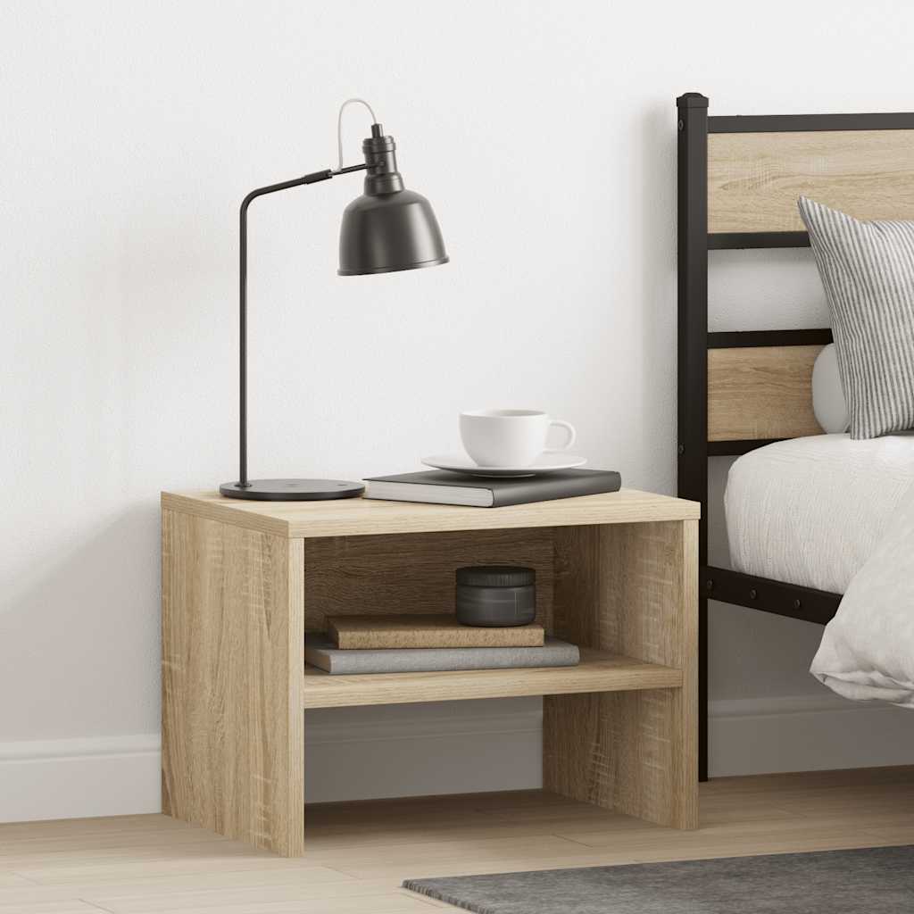 Table de chevet chêne Sonoma 40x30x30 cm en bois