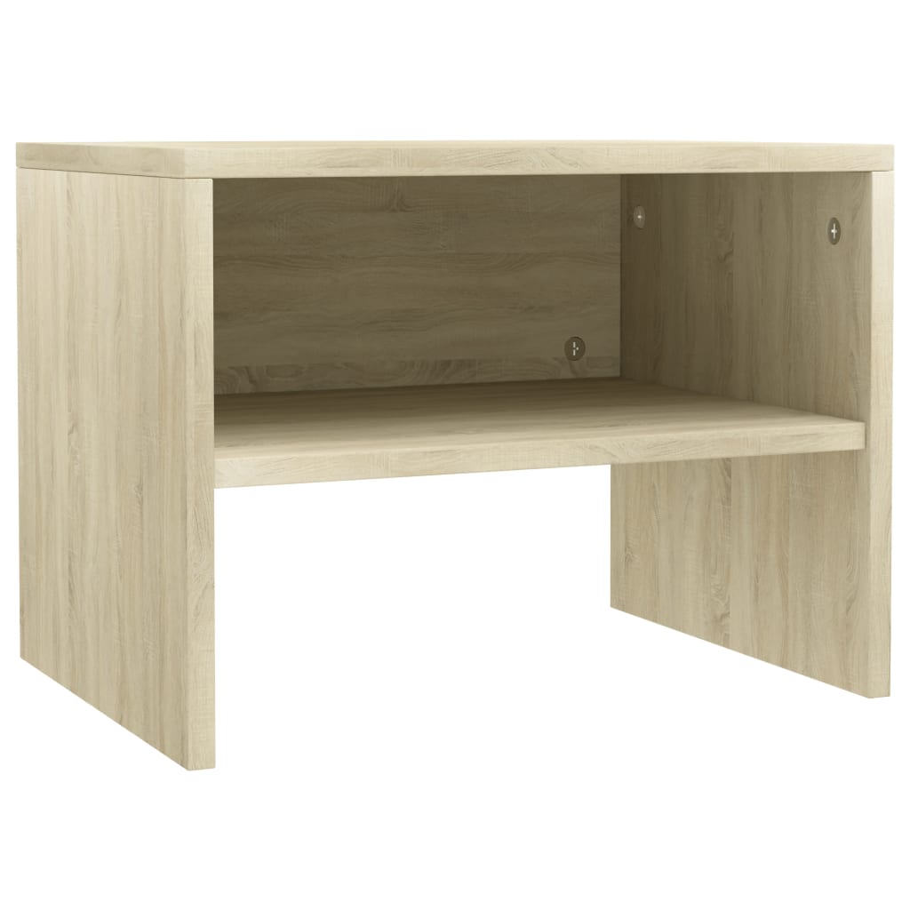 Tables de chevet 2 pcs. Chêne Sonoma 40x30x30 cm matériau bois
