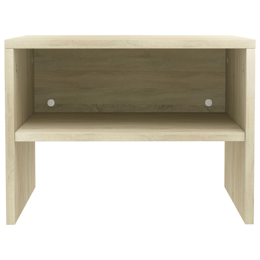 Tables de chevet 2 pcs. Chêne Sonoma 40x30x30 cm matériau bois