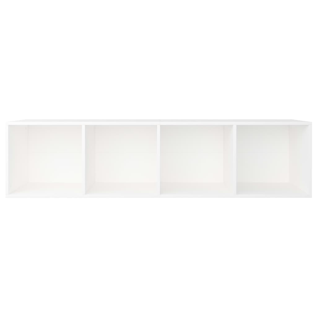 Bibliothèque/meuble TV blanc 36×30×143 cm matériau bois