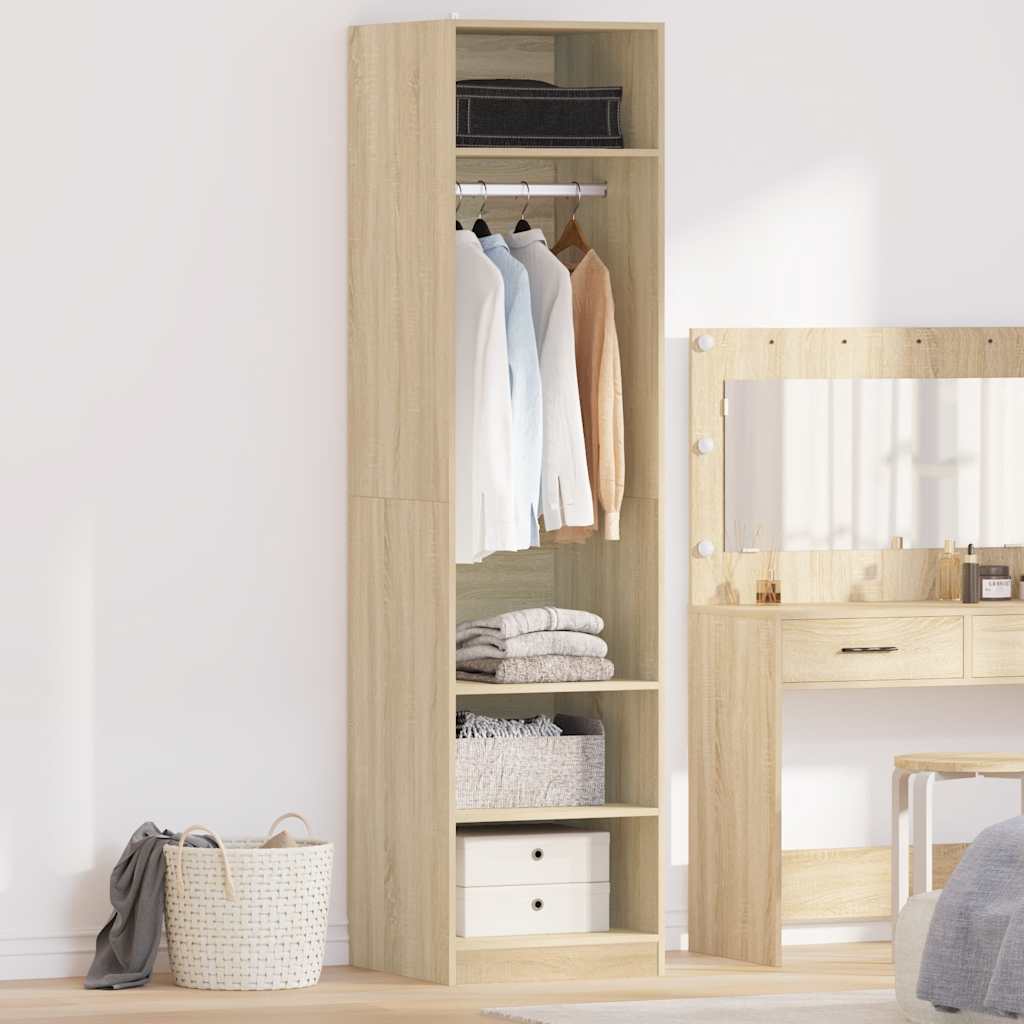 Kleiderschrank Sonoma-Eiche 50x50x200 cm Holzwerkstoff