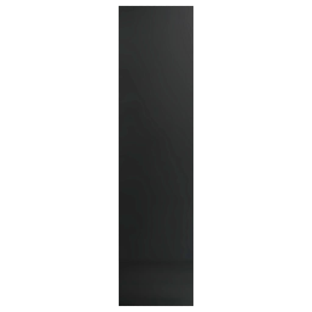 Kleiderschrank Hochglanz-Schwarz 50x50x200 cm Holzwerkstoff