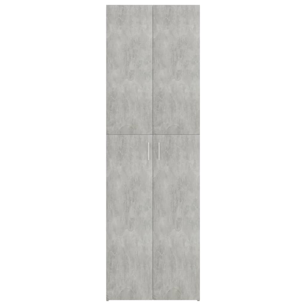 Office Cabinet Concrete Grey 60x32x190 cm Wood Material