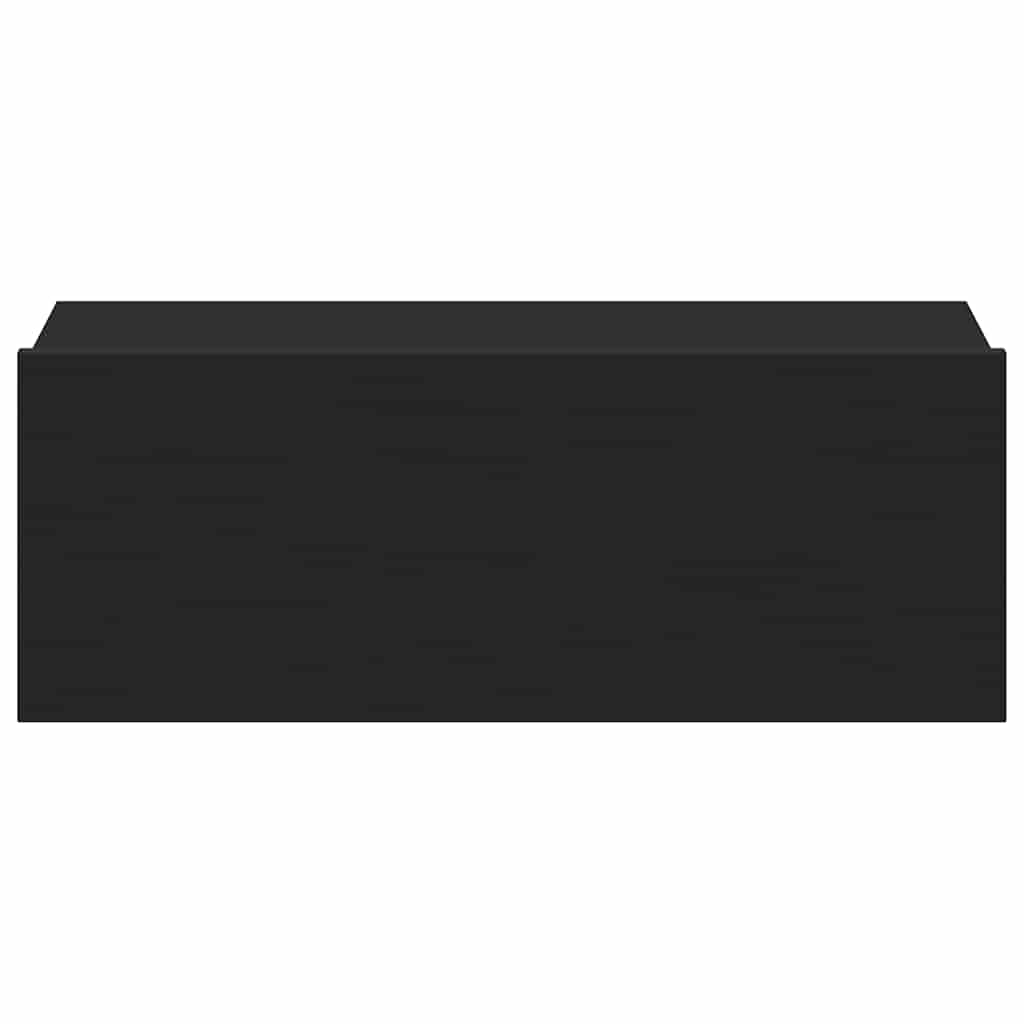 Hängender Nachttisch Schwarz 40x30x15 cm Holzwerkstoff