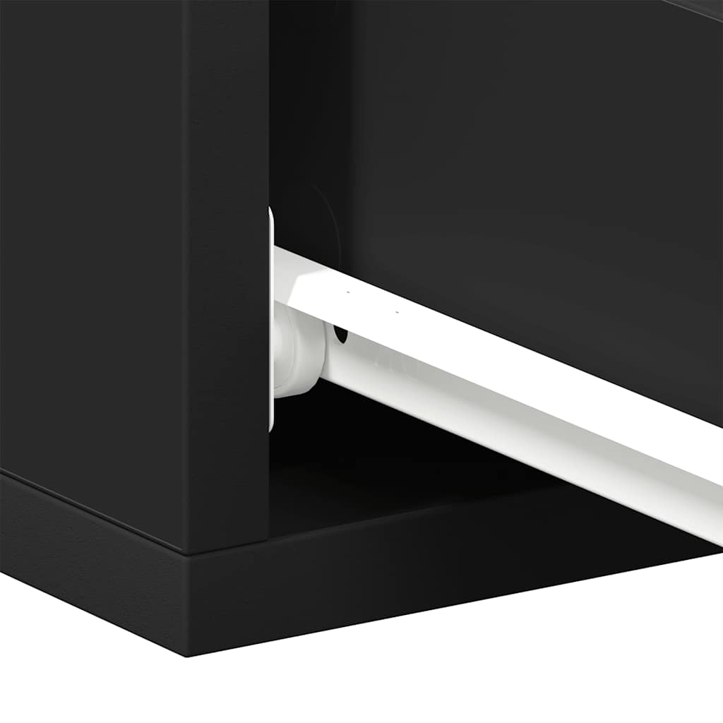 Hängender Nachttisch Schwarz 40x30x15 cm Holzwerkstoff