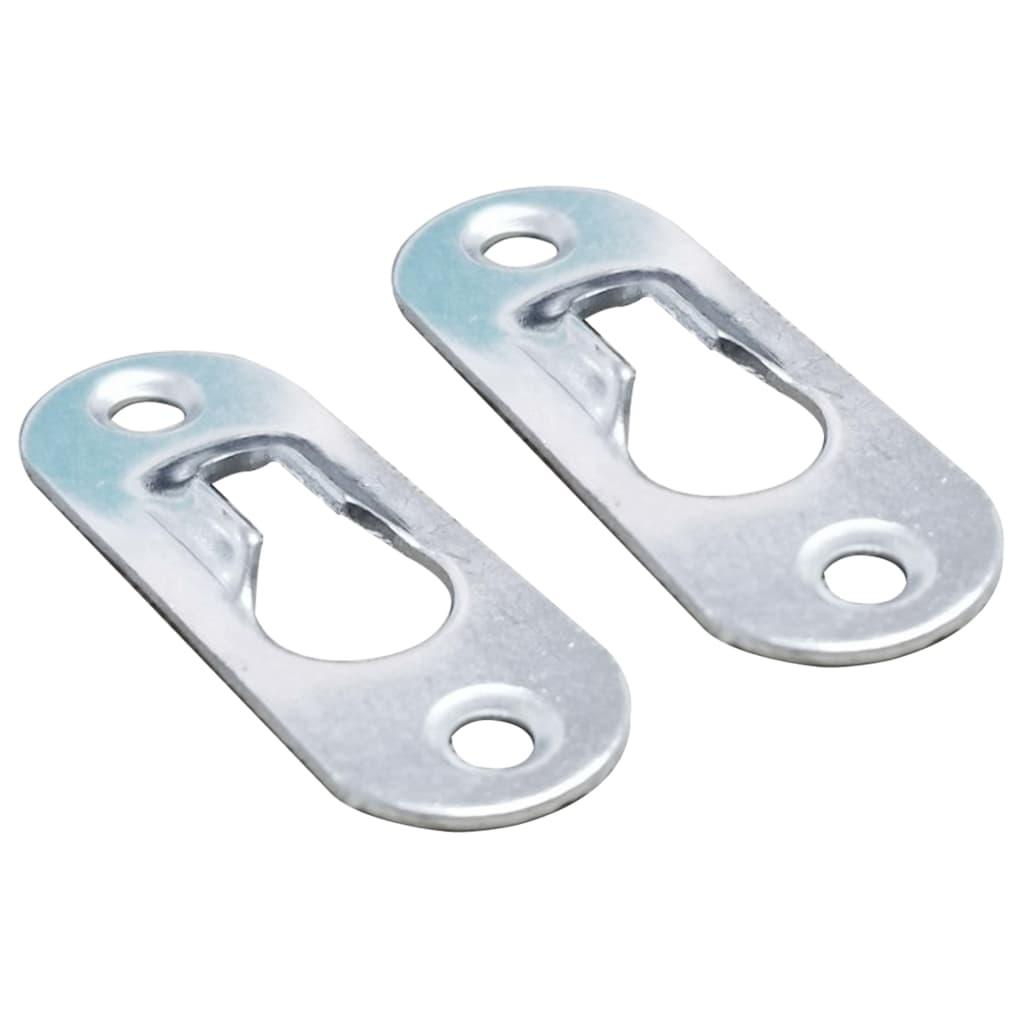 Tables de chevet suspendues, lot de 2, gris brillant, 40 x 30 x 15 cm