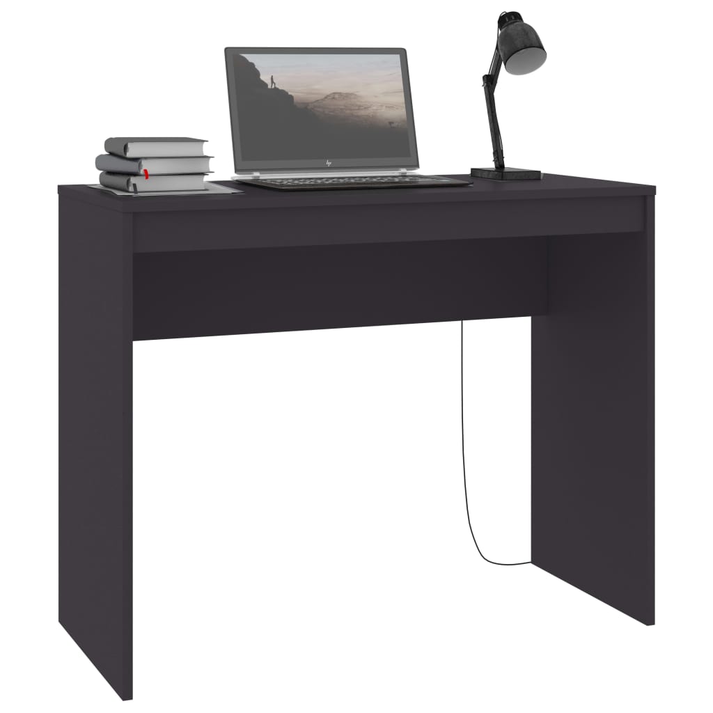 Schreibtisch Grau 90x40x72 cm Holzwerkstoff
