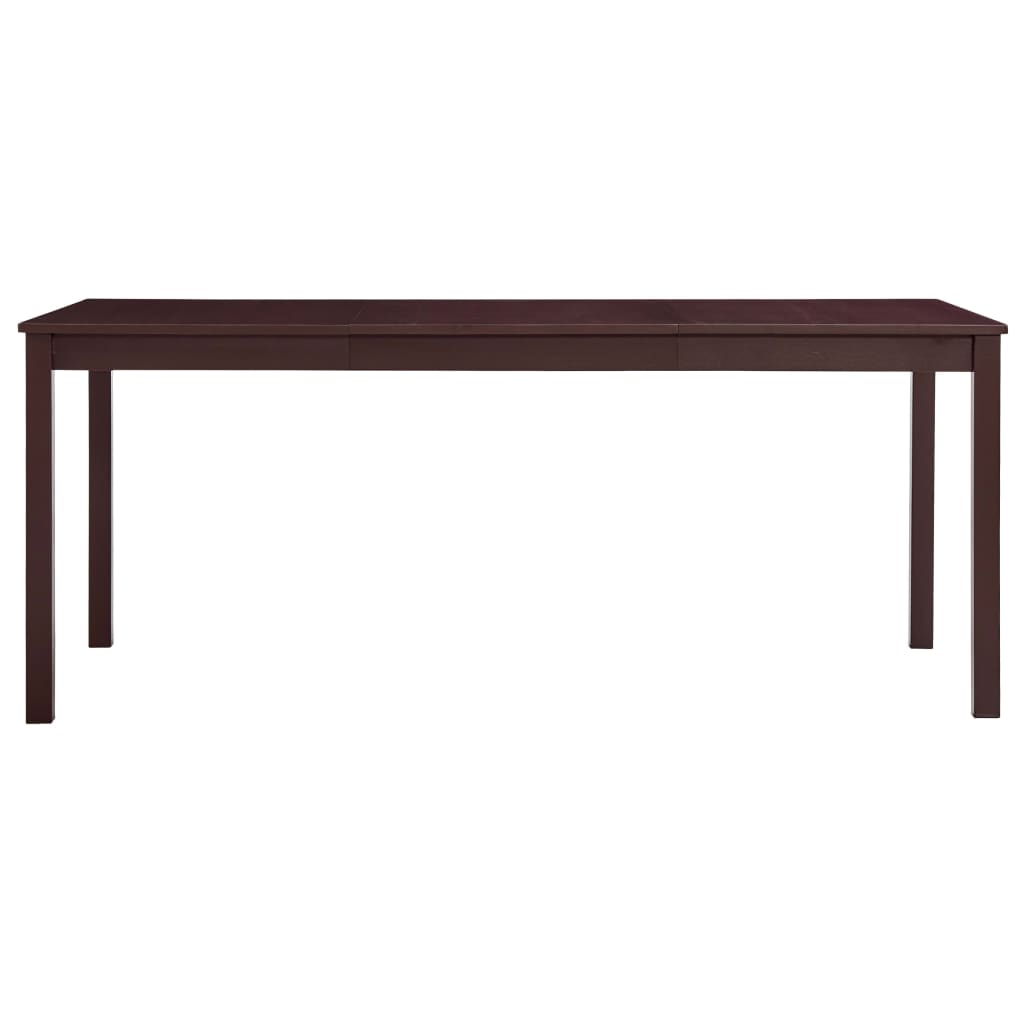 Table à manger marron foncé 180 x 90 x 73 cm en pin