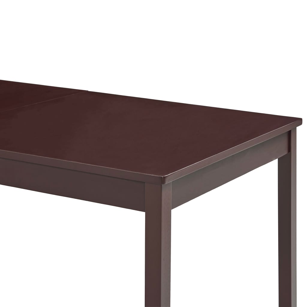 Table à manger marron foncé 180 x 90 x 73 cm en pin
