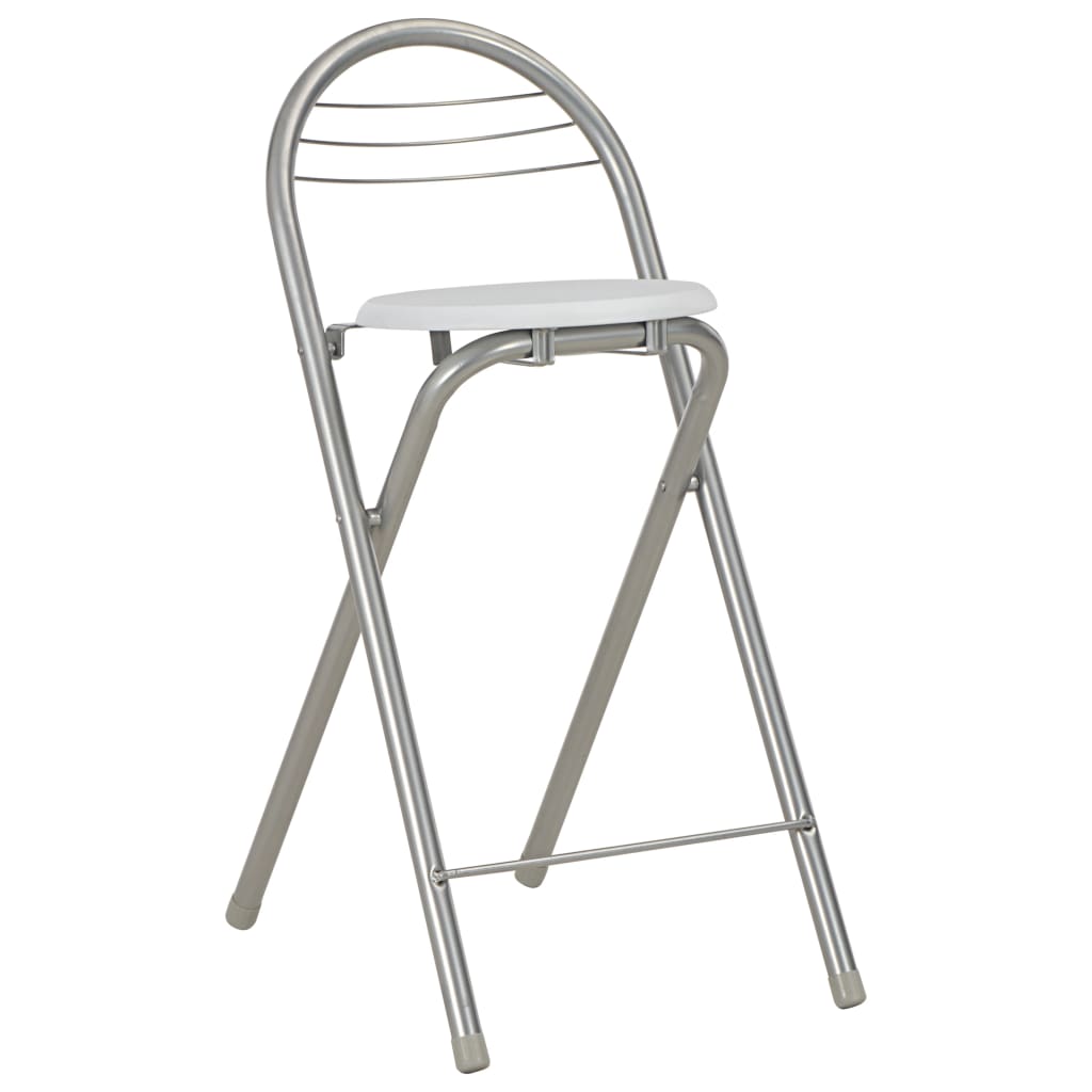 3-piece bar set with shelves, wood and white steel